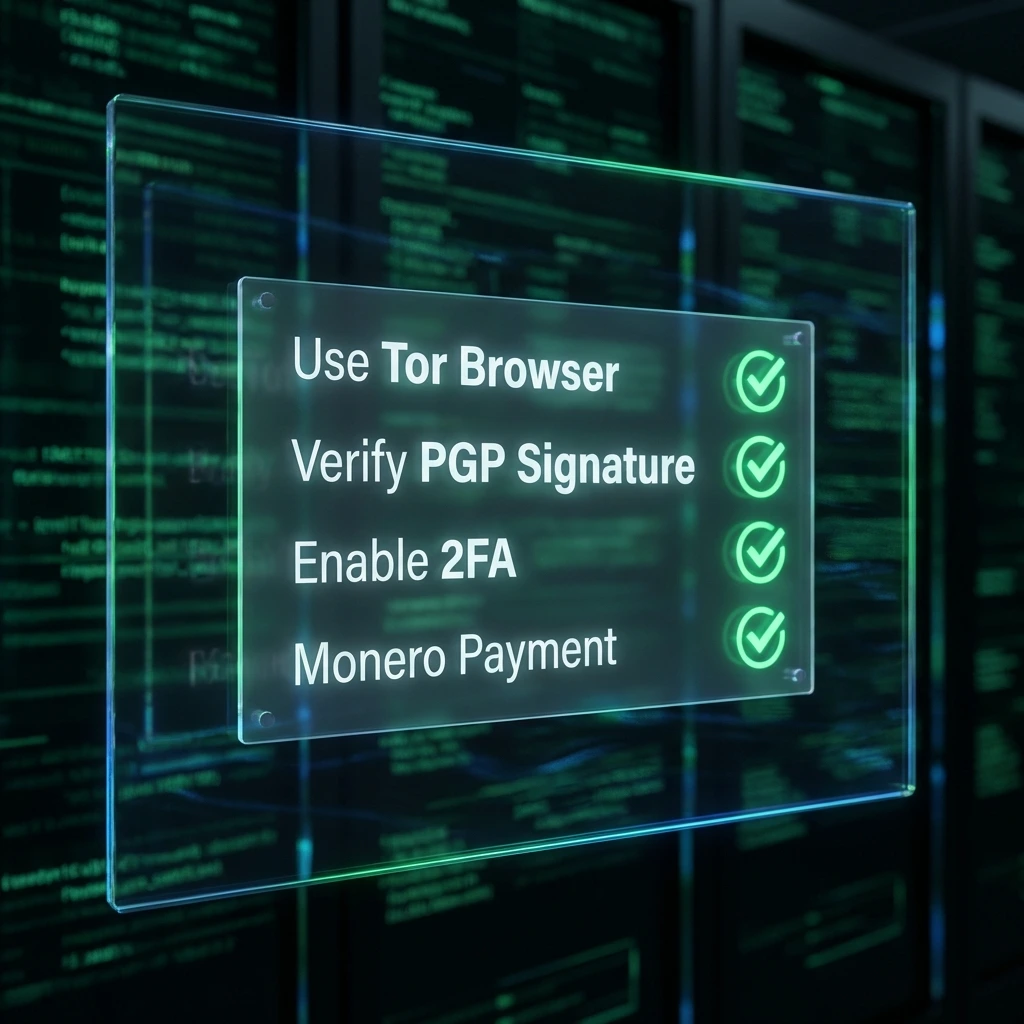Nexus access security checklist - OPSEC best practices for darknet market access